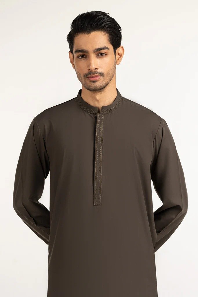 Regular Fit Embroidered Suits KP-EMB25-010